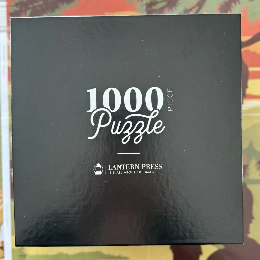 Lantern Press 1000 Piece Puzzle - Yellowstone National Park Sasquatch - Complete